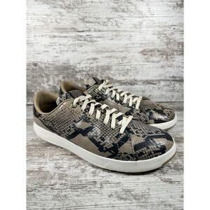 Women's Cole Haan GrandPro Tennis Snakeskin Embossed Leather Sneakers Sz 9B
